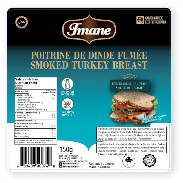 150g-label-Poitrine de dinde halal